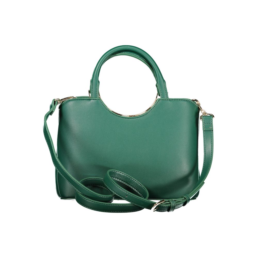 Verde Polyurethane Women Handbag - ventzia