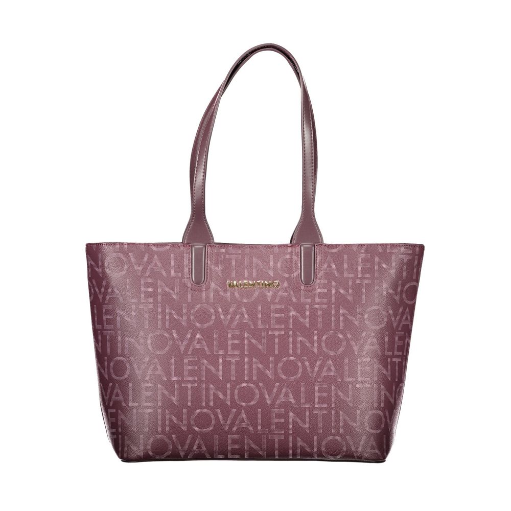 Rosso Polyurethane Women Handbag - ventzia