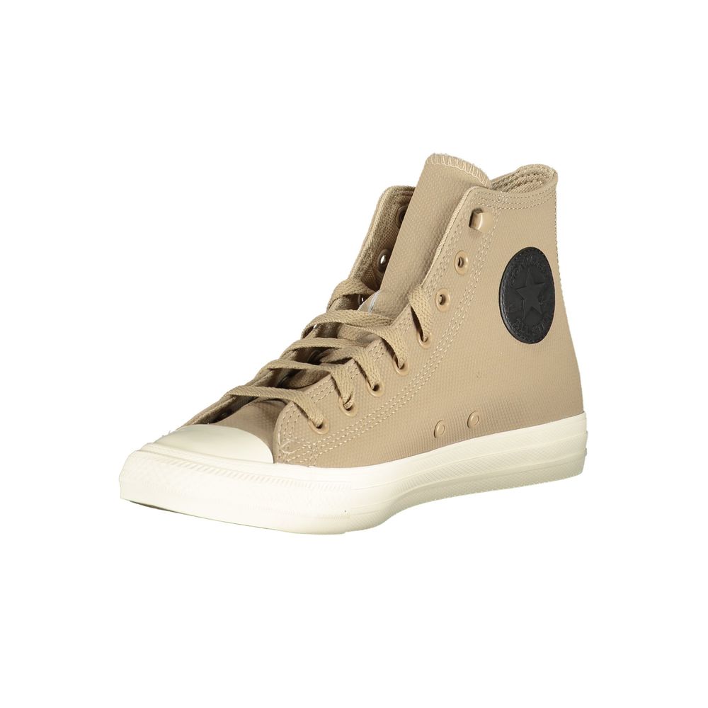 Beige Leather Unisex Sneaker - ventzia
