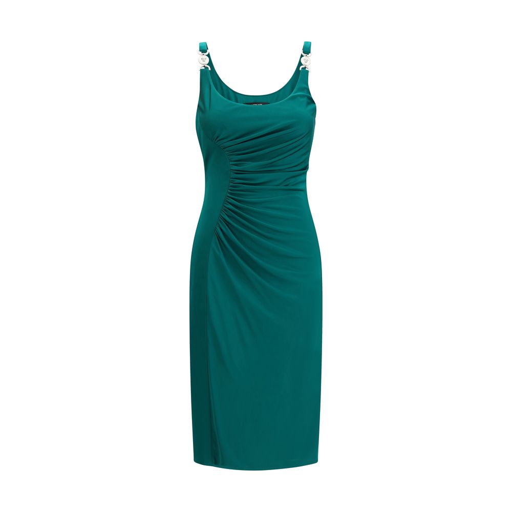 Bicolor Viscose Casual Dress - ventzia
