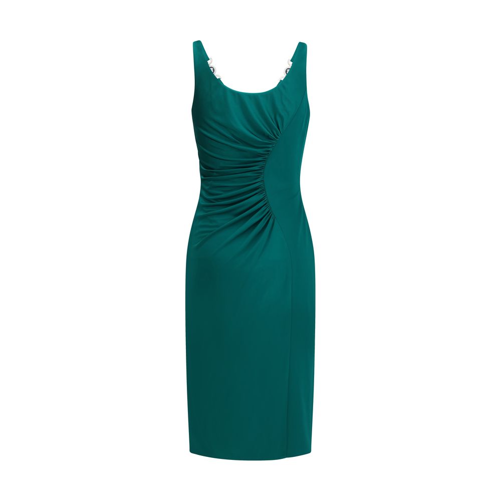 Bicolor Viscose Casual Dress - ventzia