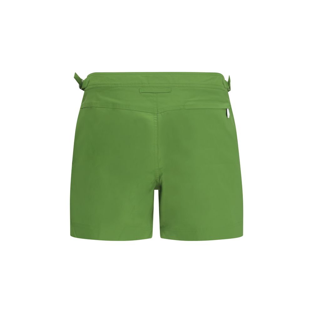 Bicolor Polyester Swim Shorts - ventzia