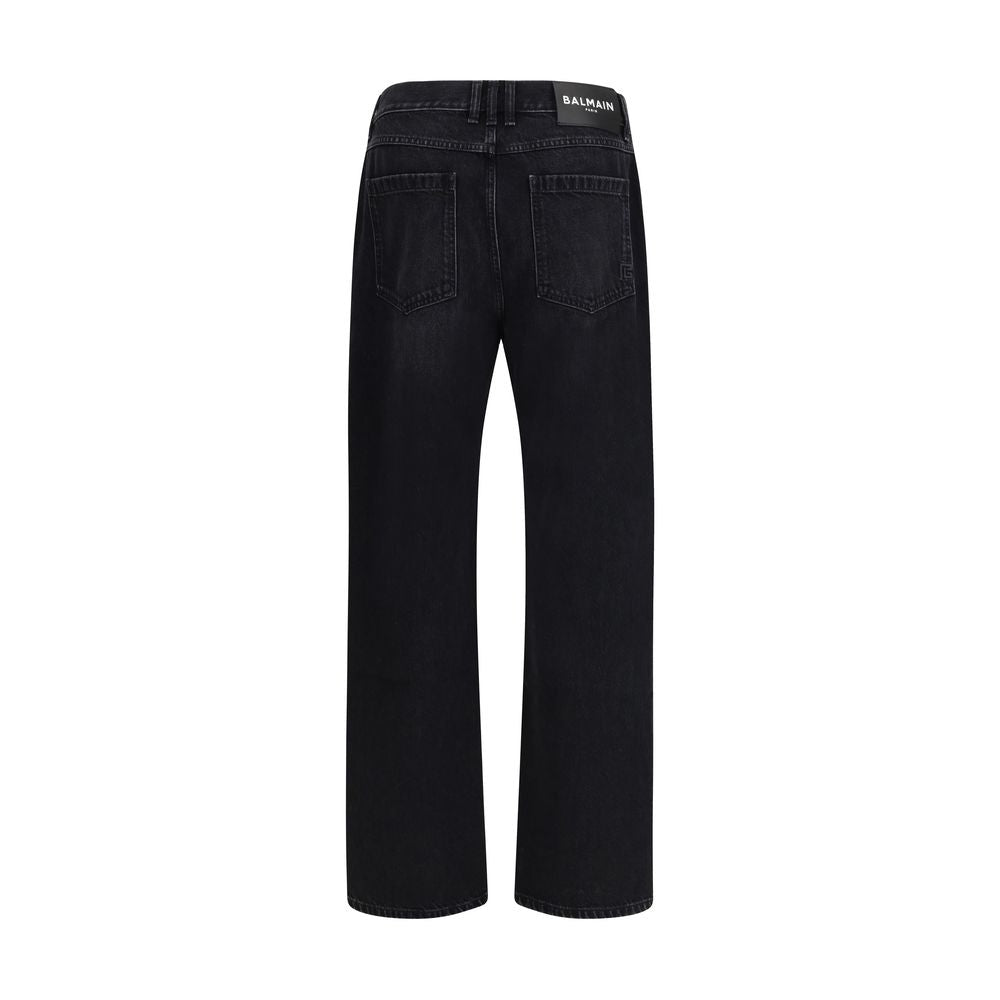 Black Cotton Jeans Denim - ventzia