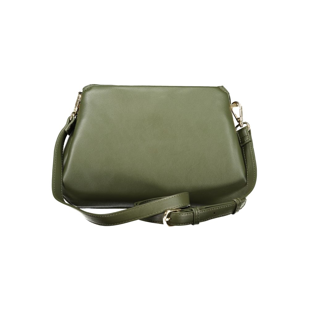 Verde Polyurethane Women Handbag - ventzia