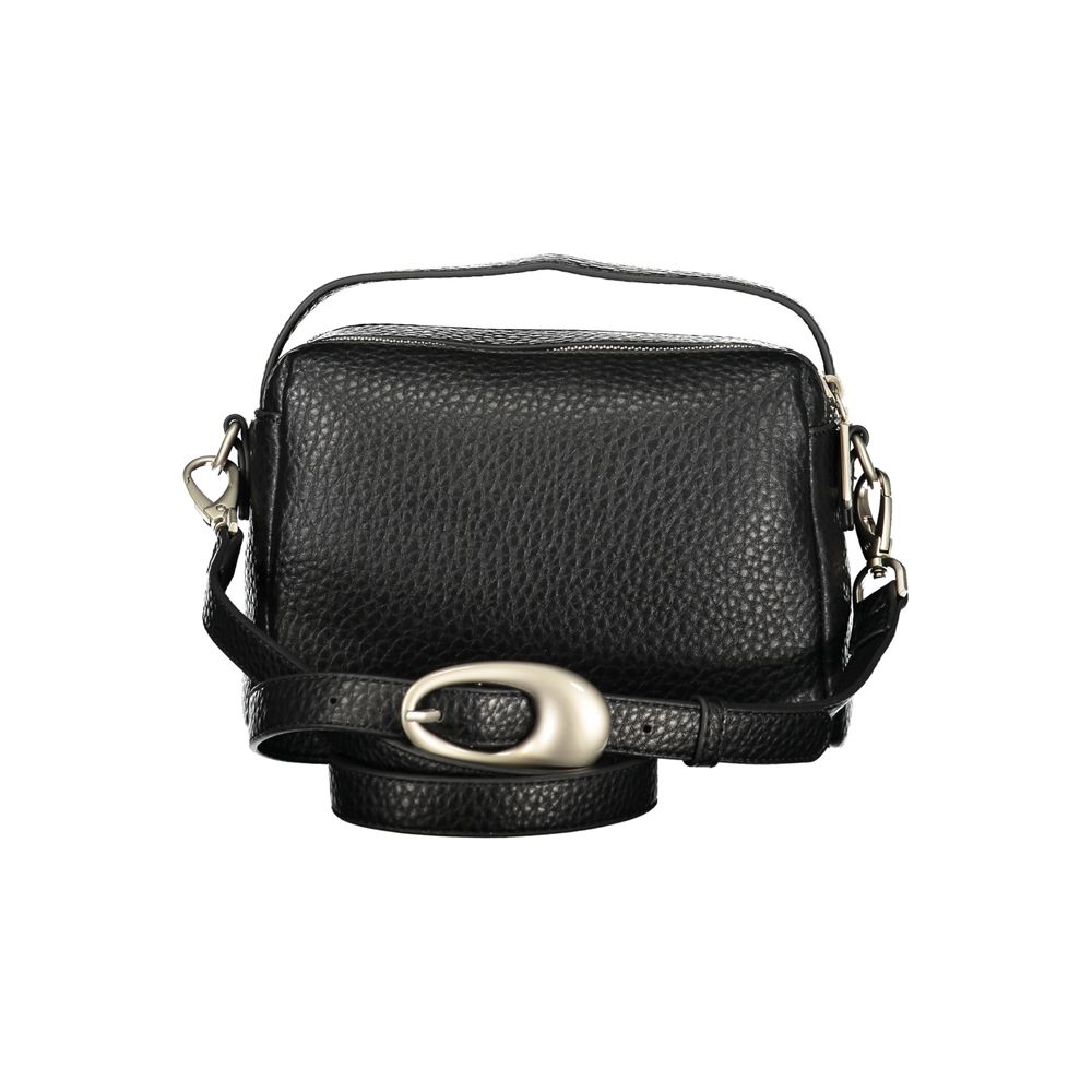 Nero Poliuretano Women Handbag - ventzia