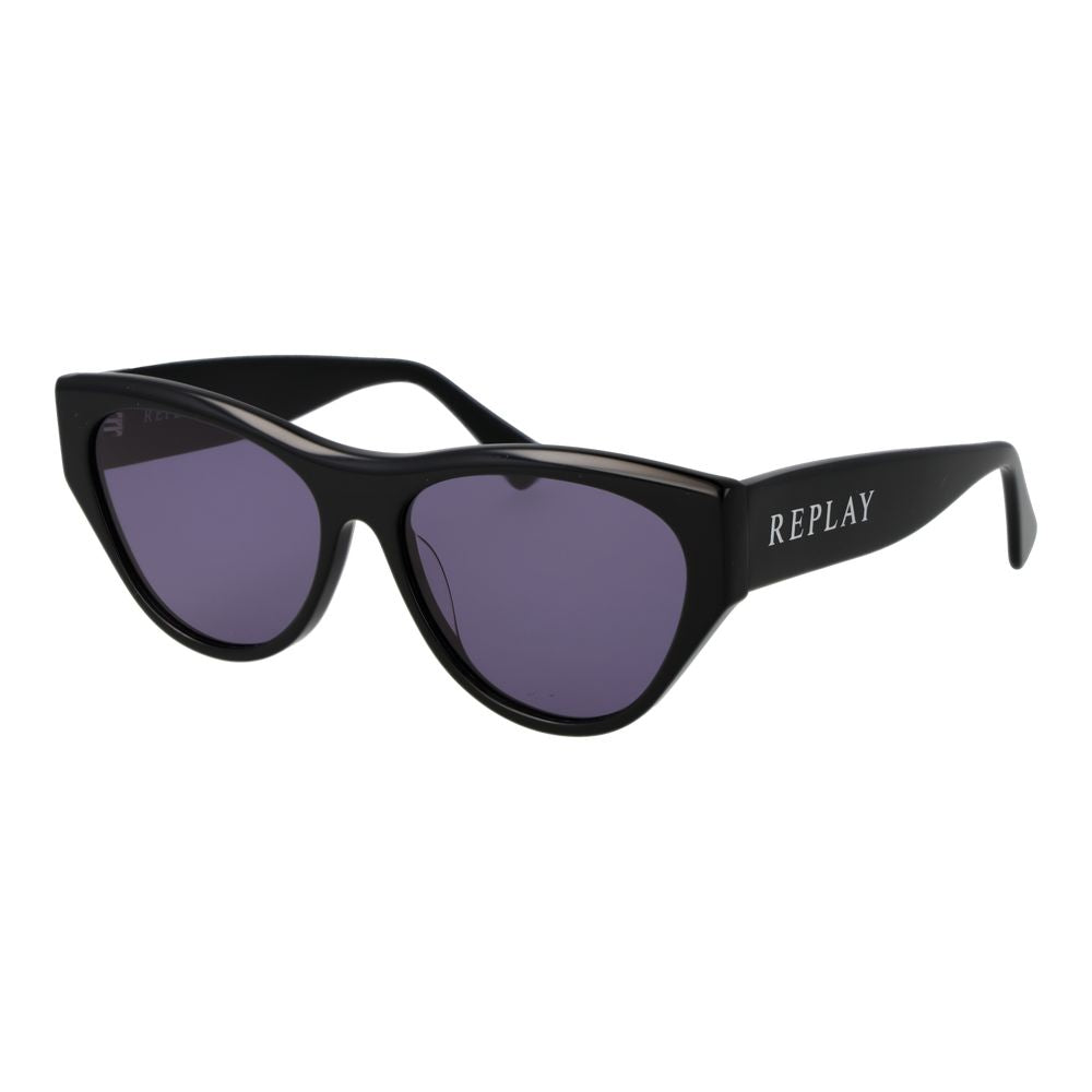Black Plastic Sunglasses - ventzia