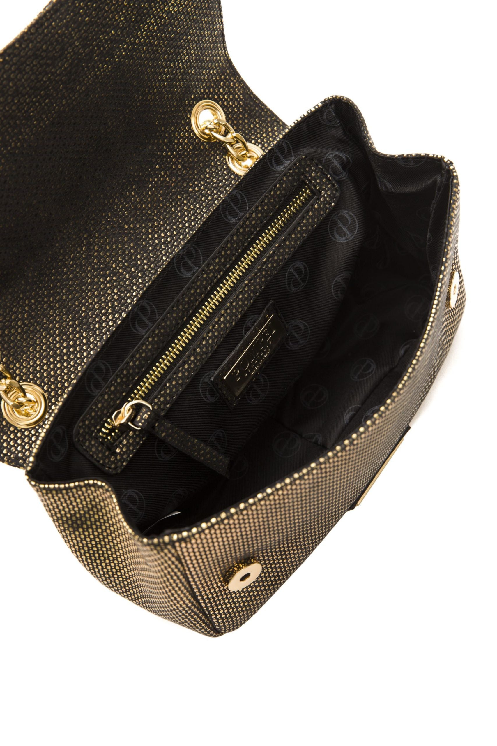 Black Leather Women Crossbody Bag - ventzia