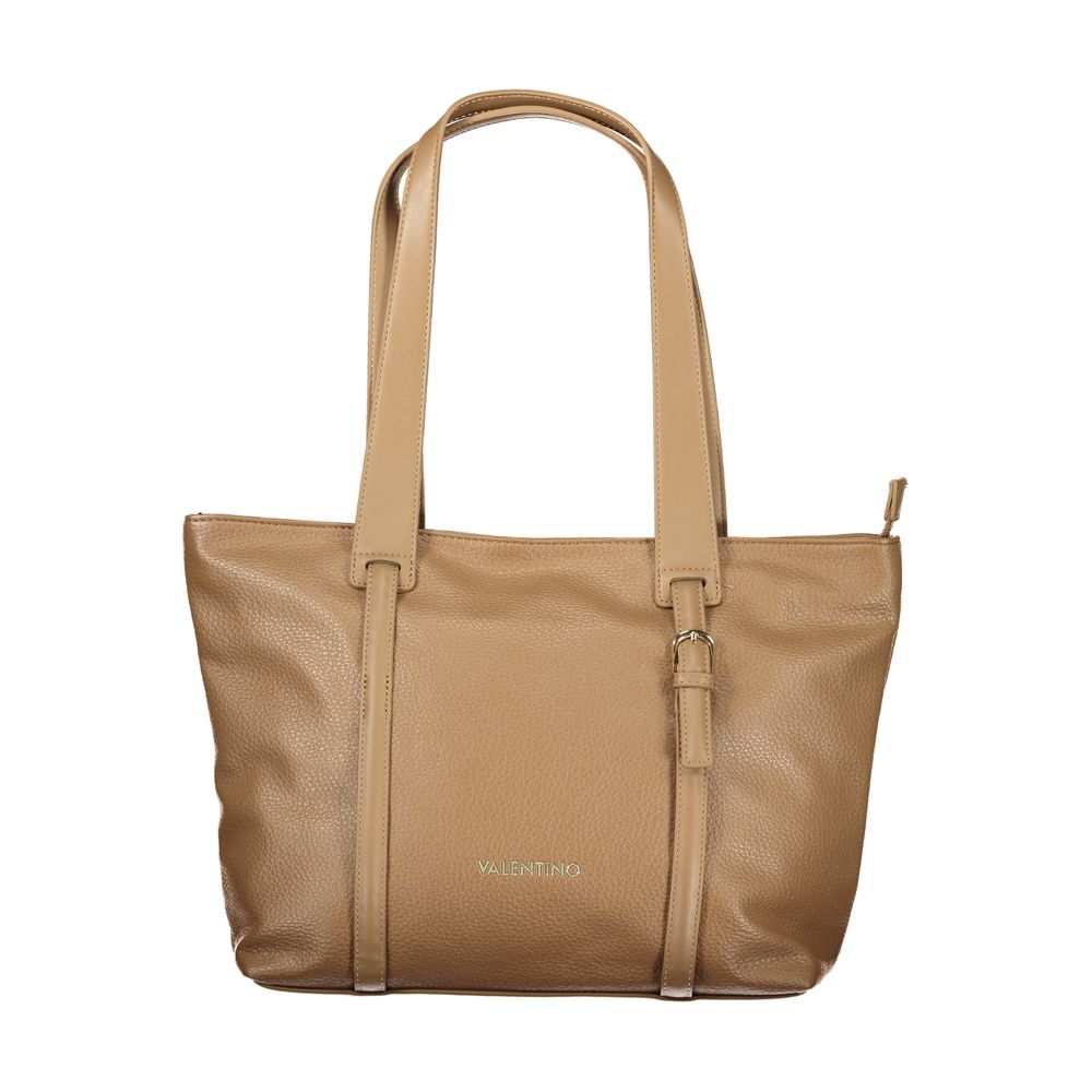 Marrone Poliuretano Women Shoulder Bag - ventzia