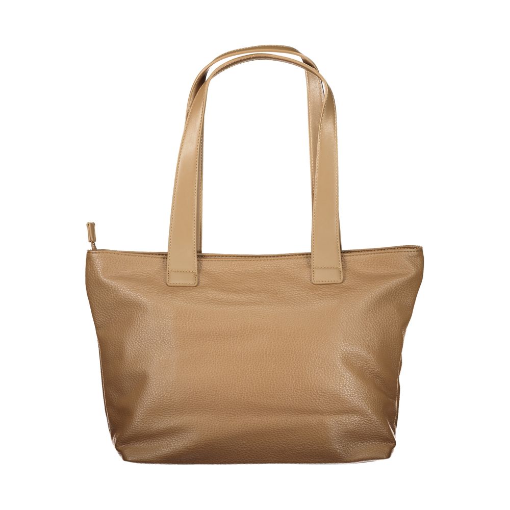 Marrone Poliuretano Women Shoulder Bag - ventzia