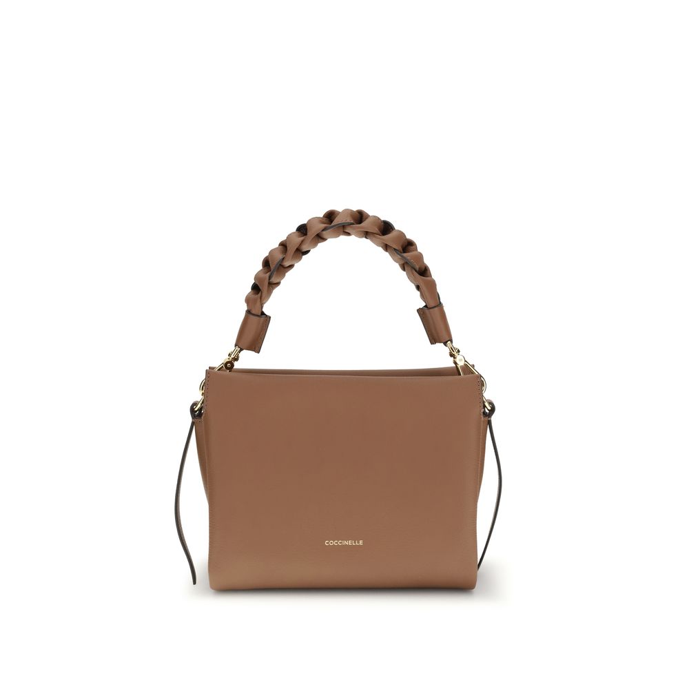 Beige Calf Leather Bos Taurus Handbag - ventzia
