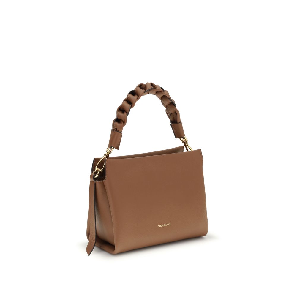 Beige Calf Leather Bos Taurus Handbag - ventzia
