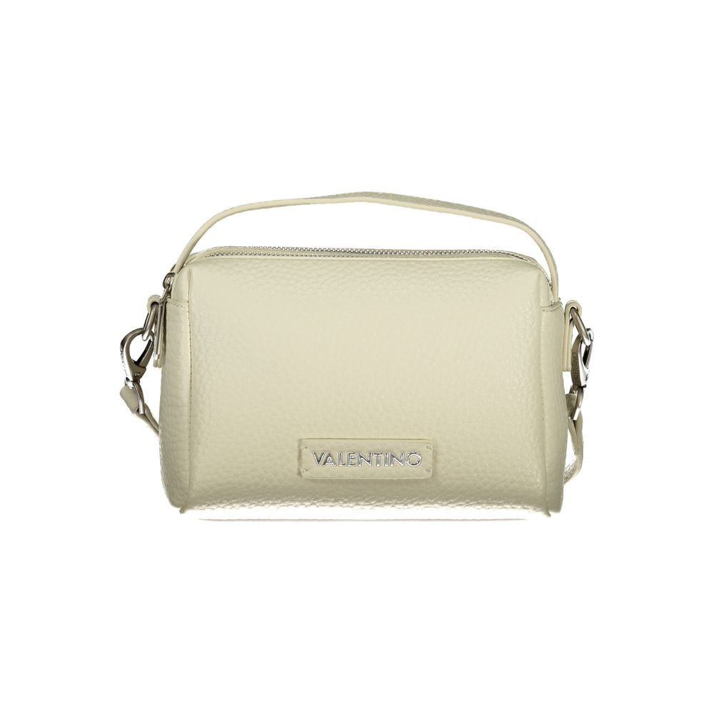 Bianco Polyurethane Women Handbag - ventzia