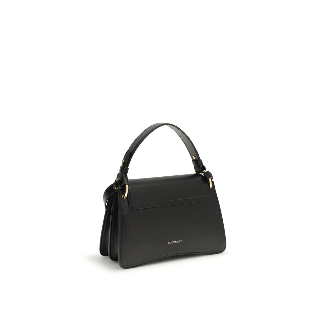 Black Calf Leather Bos Taurus Shoulder Bag - ventzia