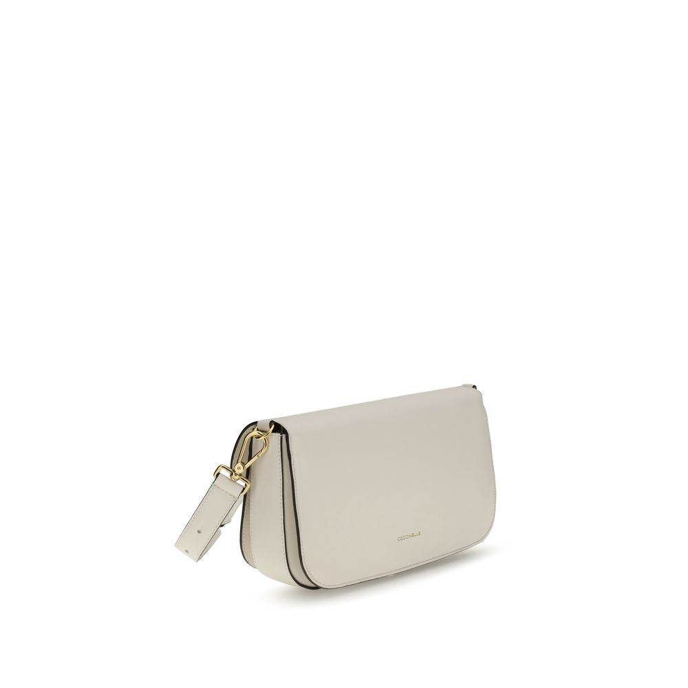 White Calf Leather Bos Taurus Shoulder Bag - ventzia