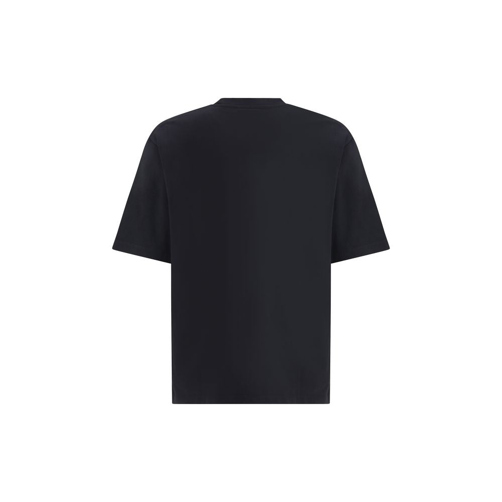 Black Cotton T-Shirt - ventzia