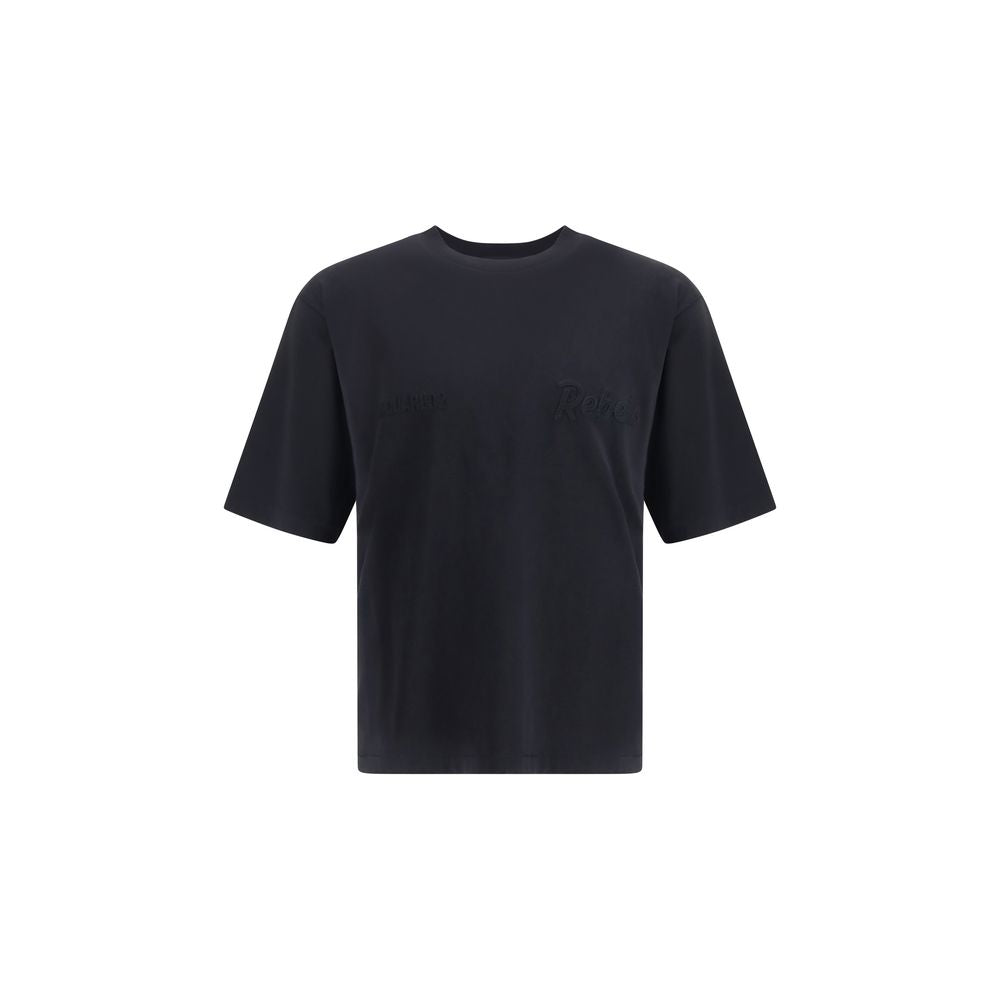 Black Cotton T-Shirt - ventzia