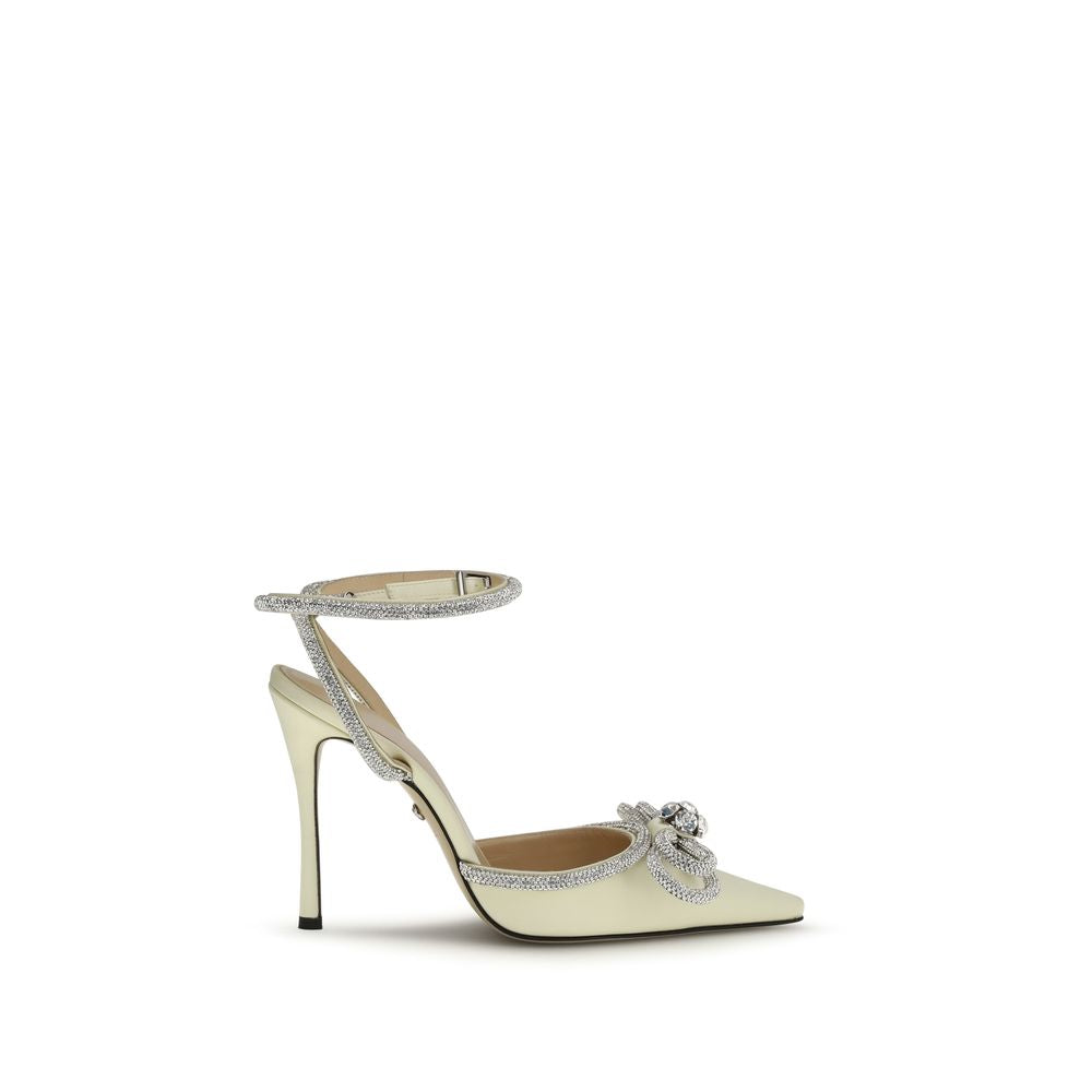 Bicolor Silk High Heel Pumps - ventzia
