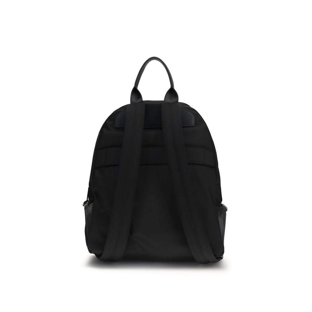 Black Nylon Backpack - ventzia