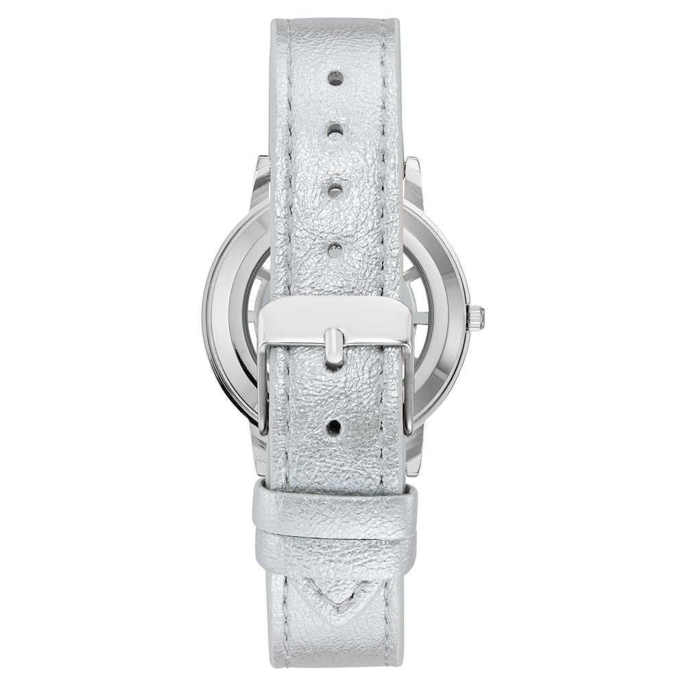 Silver Plastic Dress Watch - ventzia