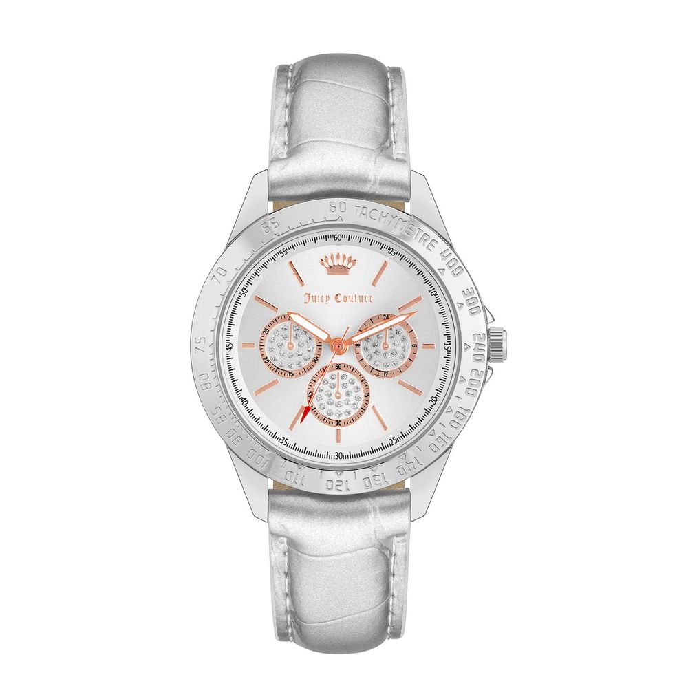 Silver Plastic Dress Watch - ventzia