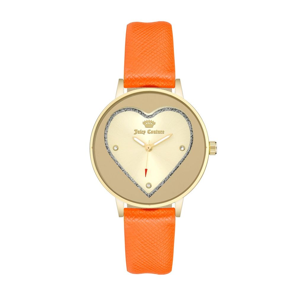 Orange Plastic Dress Watch - ventzia