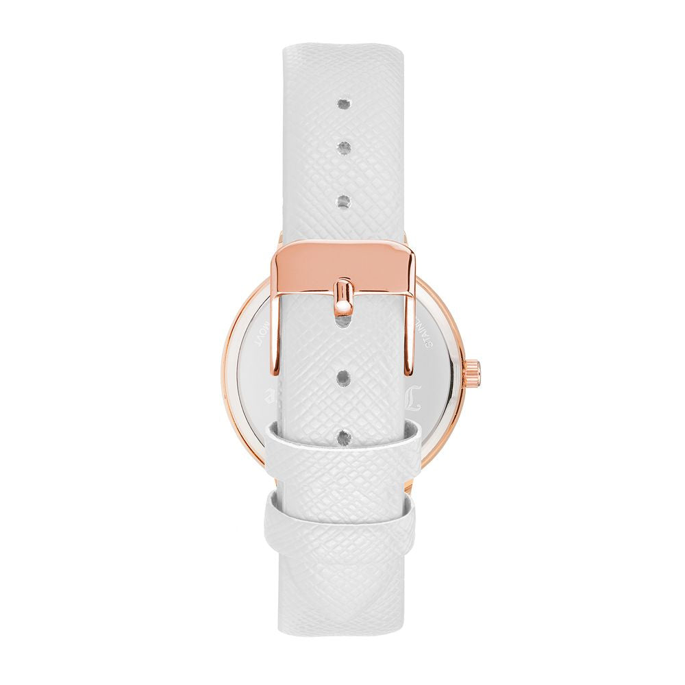 White Plastic Dress Watch - ventzia