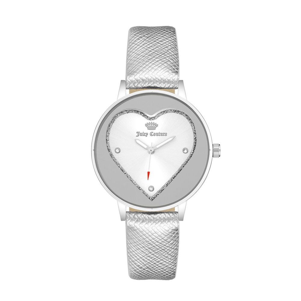 Silver Plastic Dress Watch - ventzia