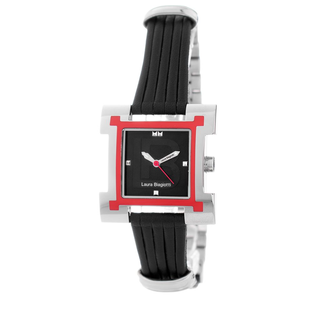 Black Leather Lining Dress Watch - ventzia