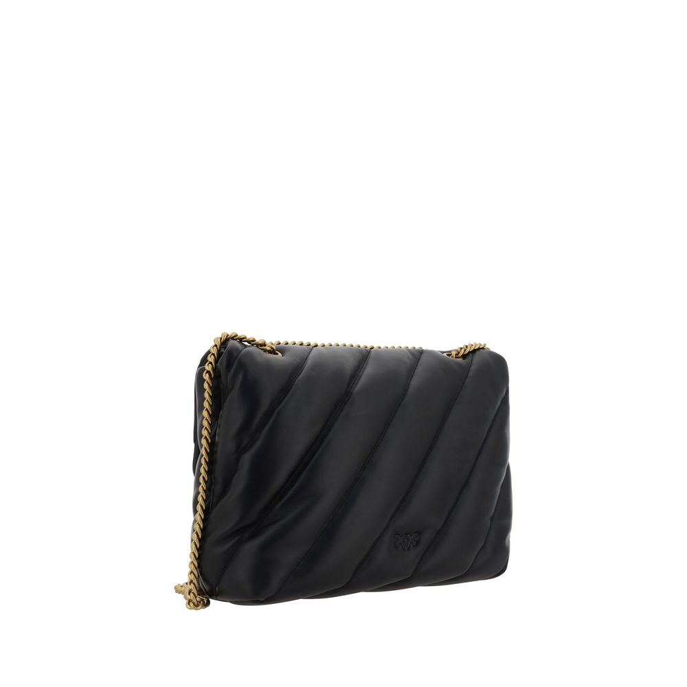 Black Calf Leather Bos Taurus Shoulder Bag