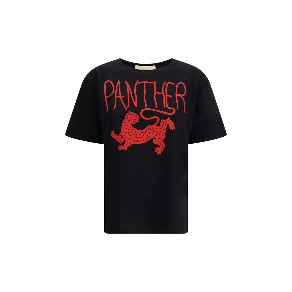Black Cotton T-Shirt - ventzia