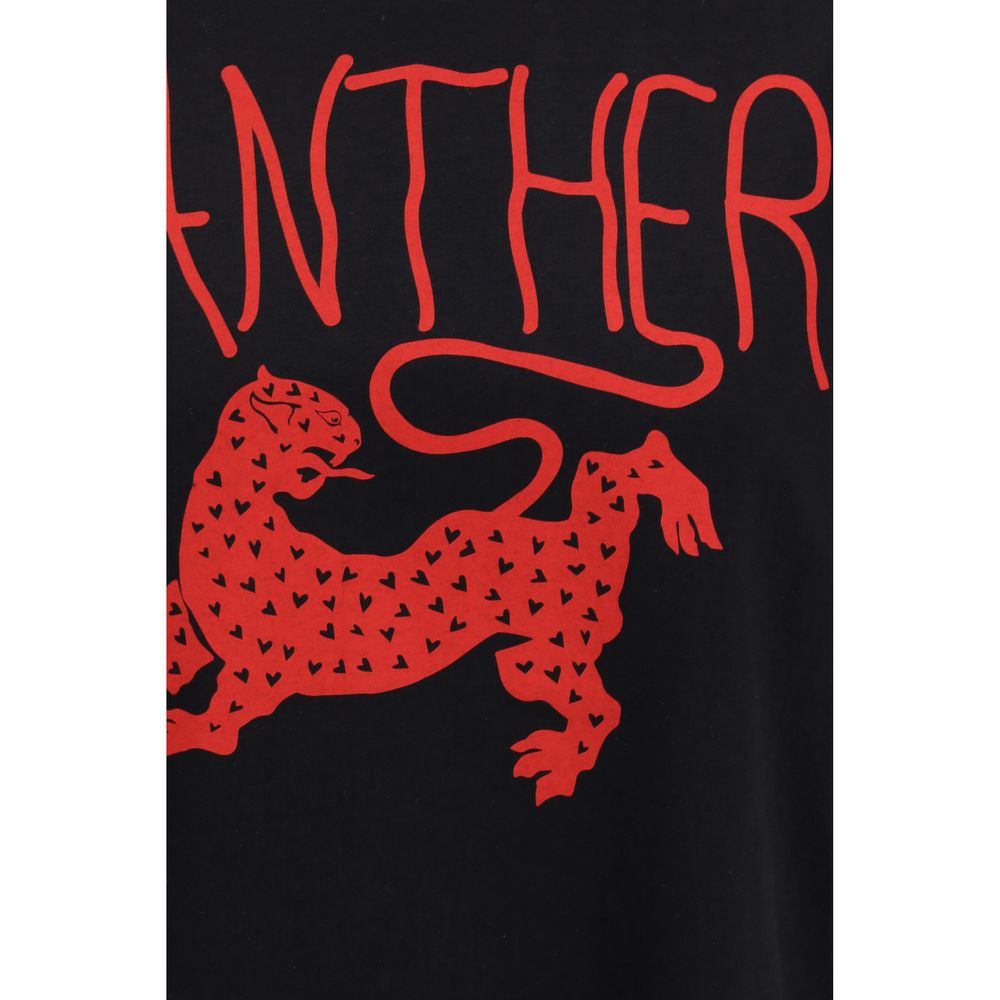 Black Cotton T-Shirt - ventzia