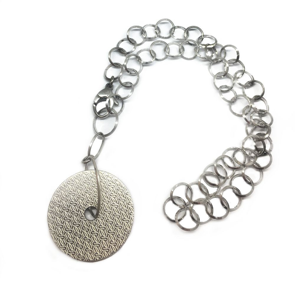 Silver Stainless Steel Necklace - ventzia