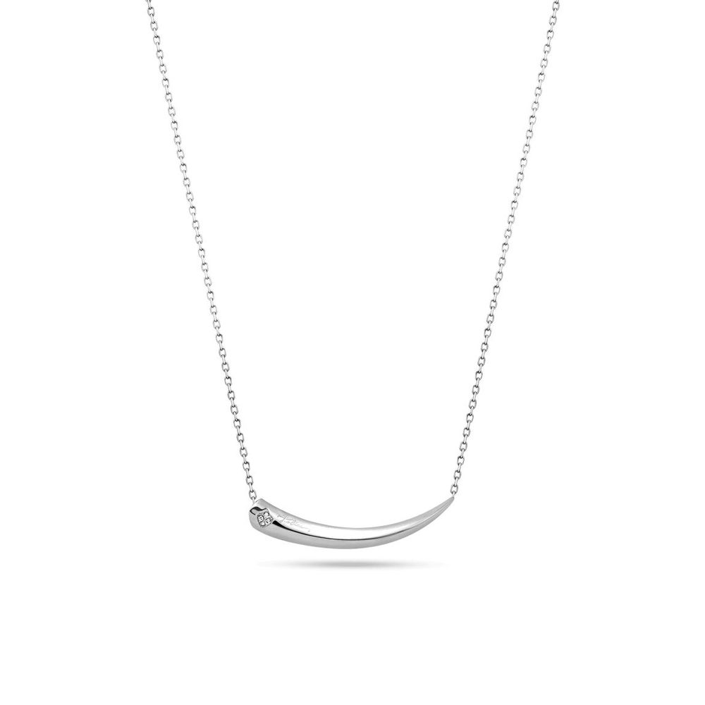 Gray Stainless Steel Necklace - ventzia