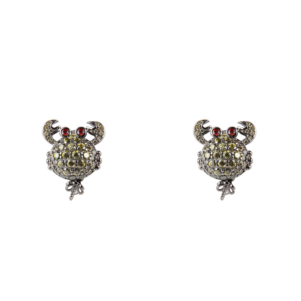 Black Silver Earrings - ventzia