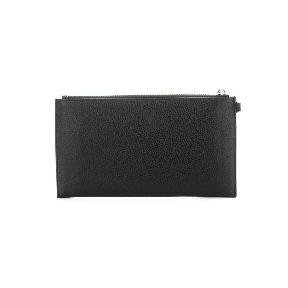 Brown Leather Clutch Bag - ventzia