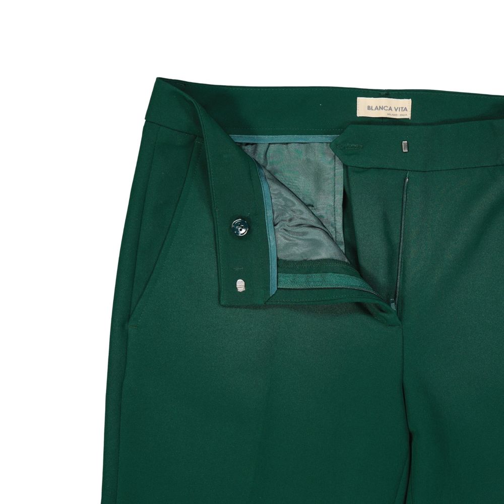 Bicolor Elastane Casual Pants - ventzia