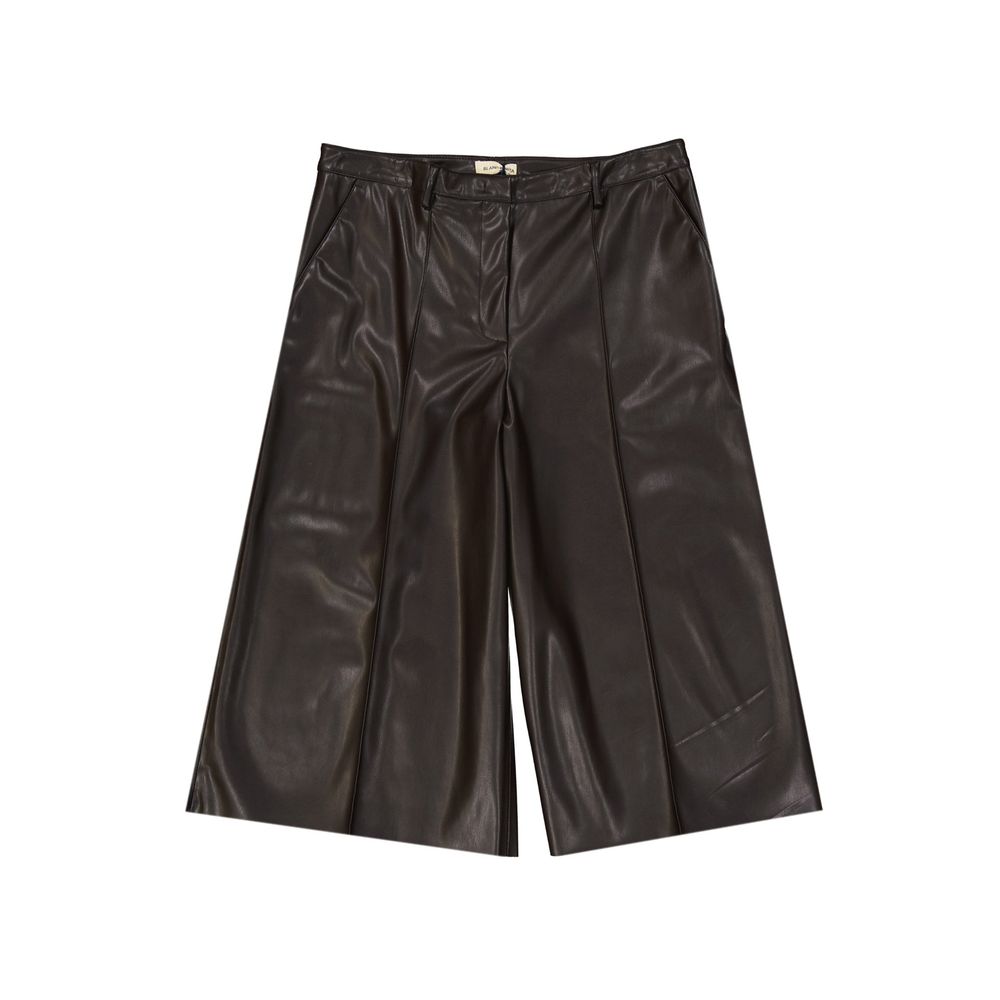 Brown Polyethylene Bermuda Shorts - ventzia