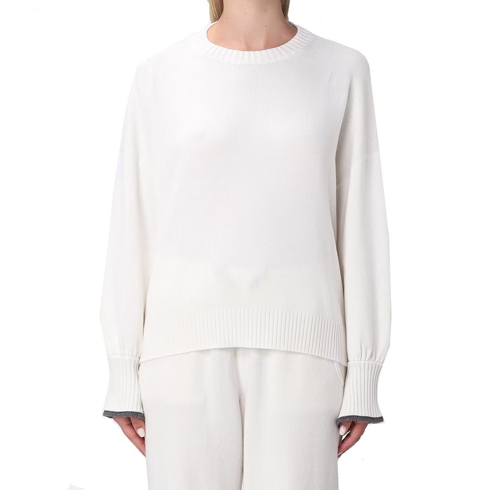 White Cashmere Sweater - ventzia