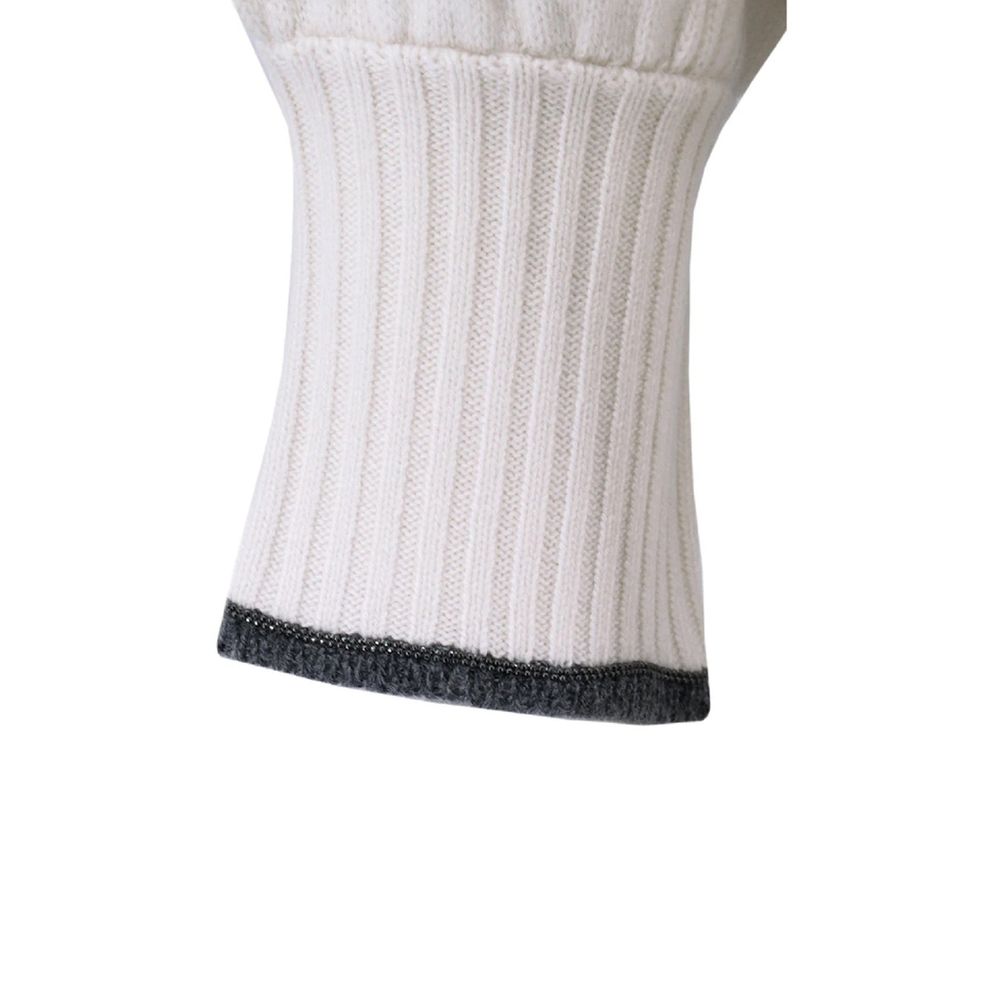 White Cashmere Sweater - ventzia
