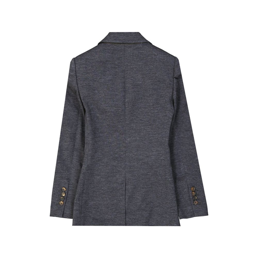 Gray Wool Blazer - ventzia