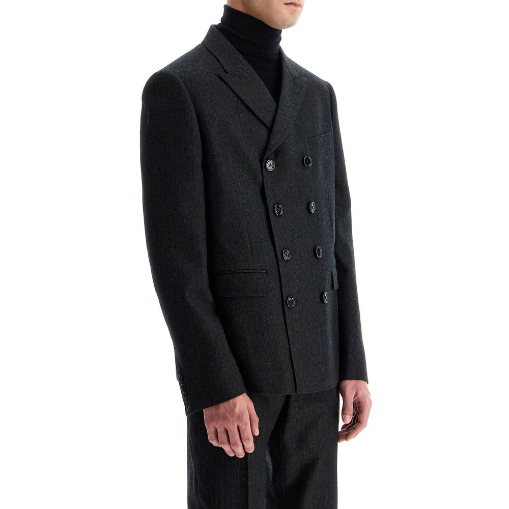 Gray Wool Blazer - ventzia