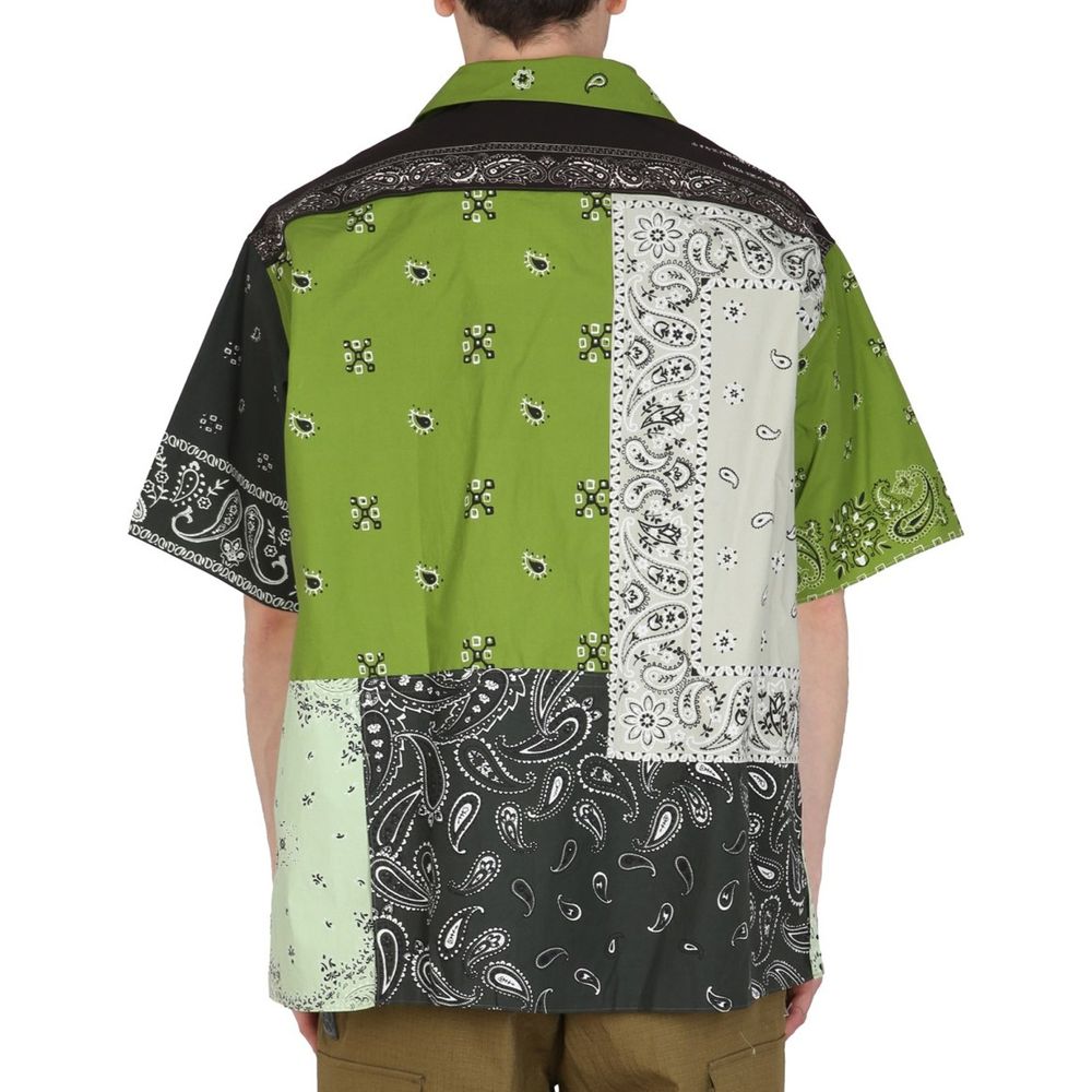 Bicolor Cotton Shortsleeve Shirt - ventzia