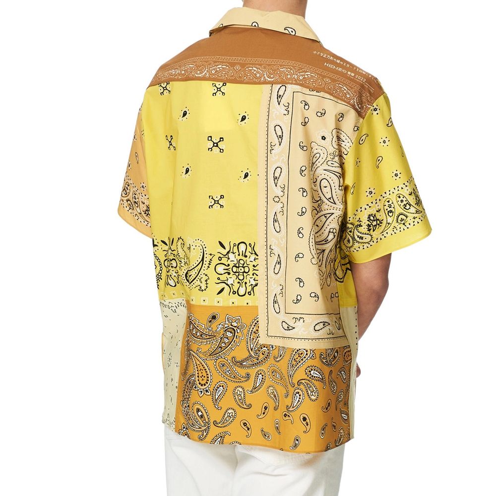 Bicolor Cotton Pattern Shirt - ventzia