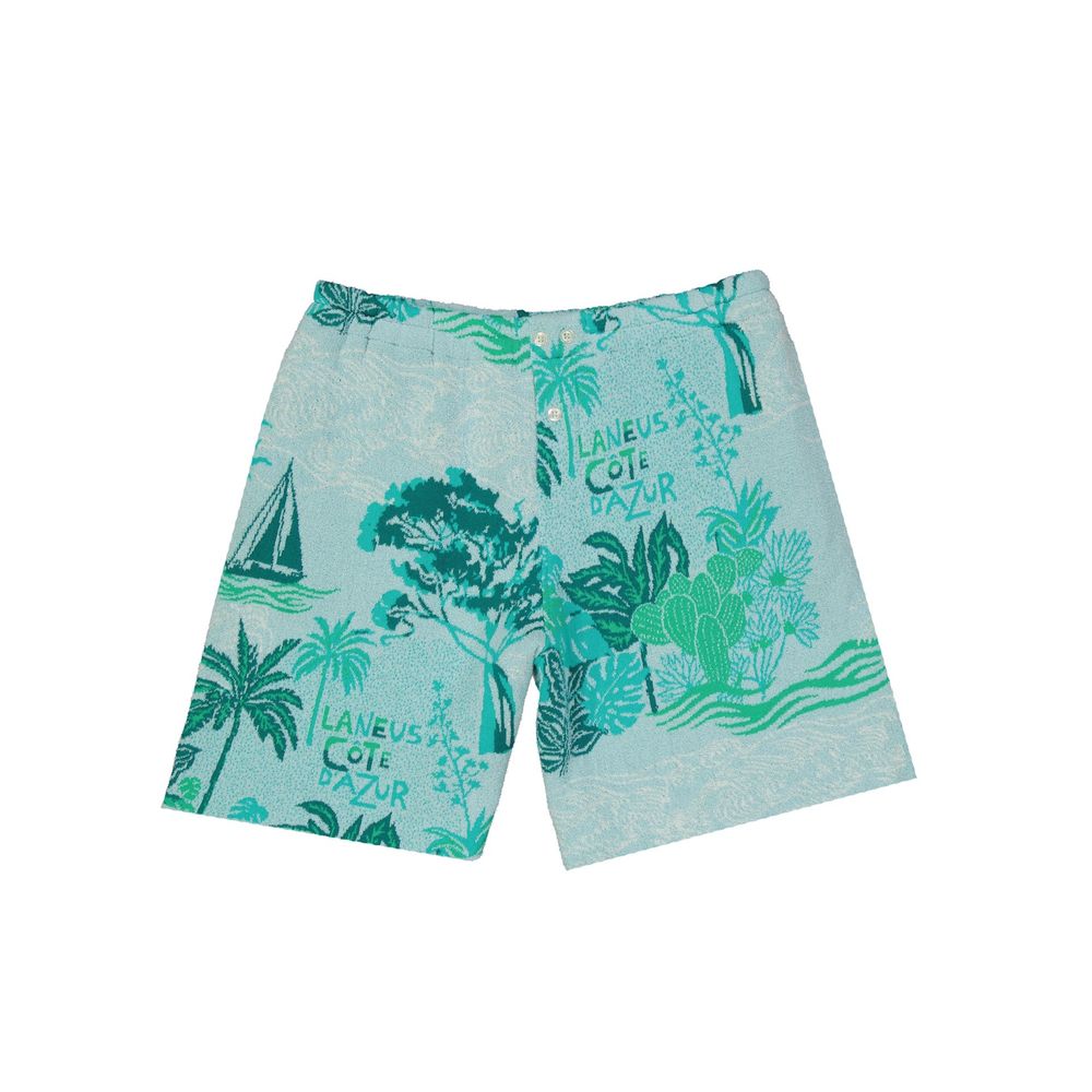 Bicolor Cotton Shorts - ventzia