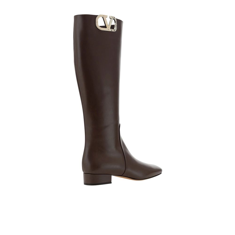 Brown Calfskin Boots - ventzia