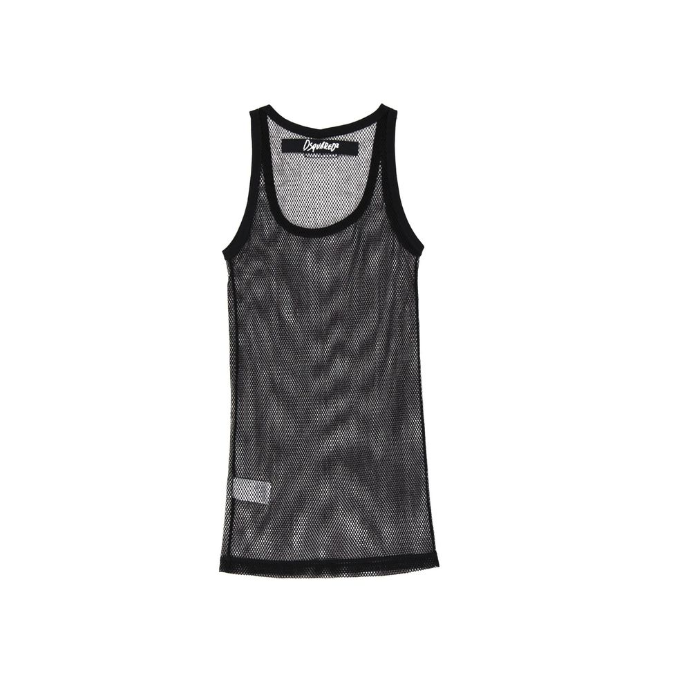 Black Cotton Tank Tops - ventzia