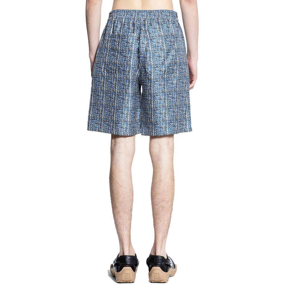Blue Silk Short And Mini Shorts - ventzia