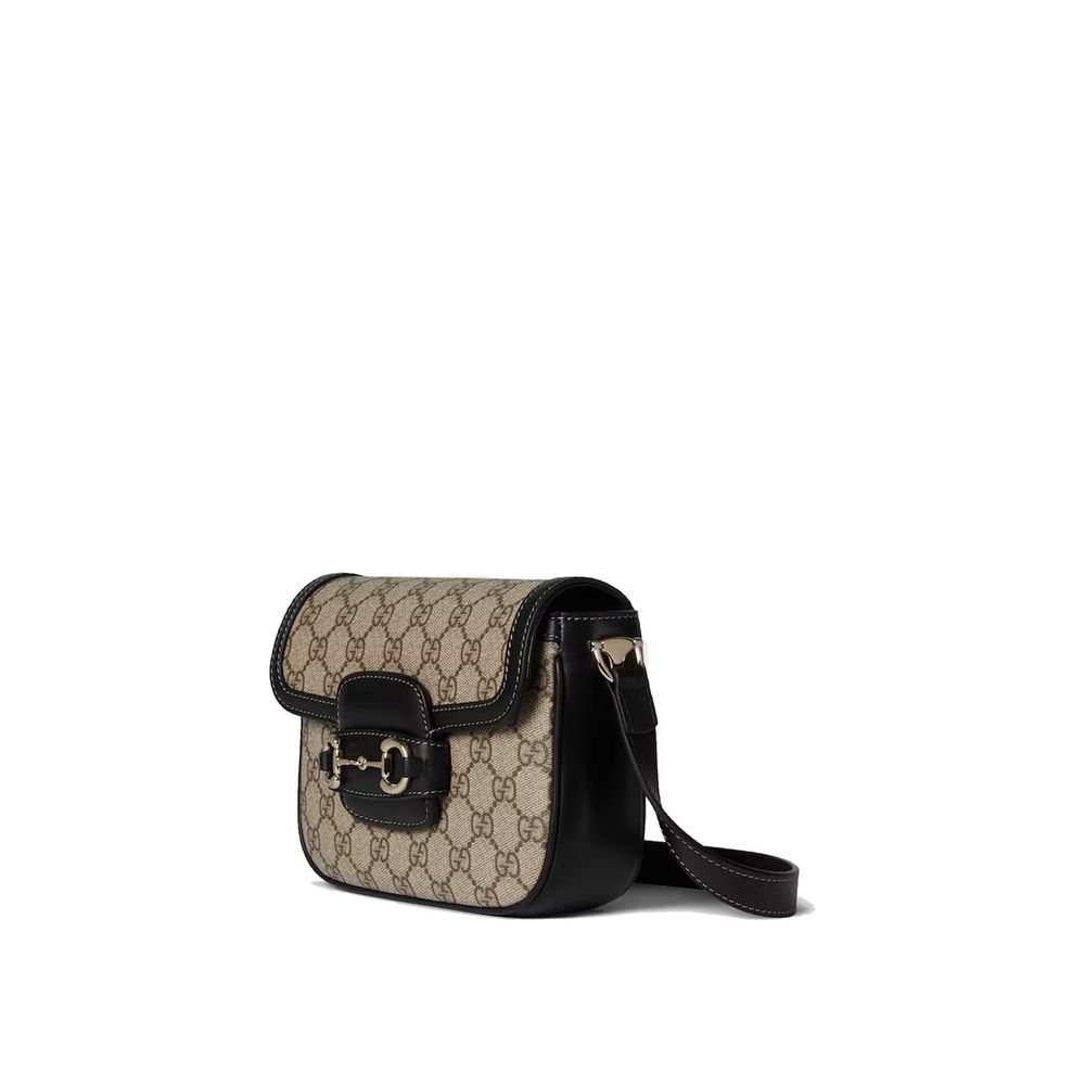 Beige Fabric Shoulder Bag - ventzia