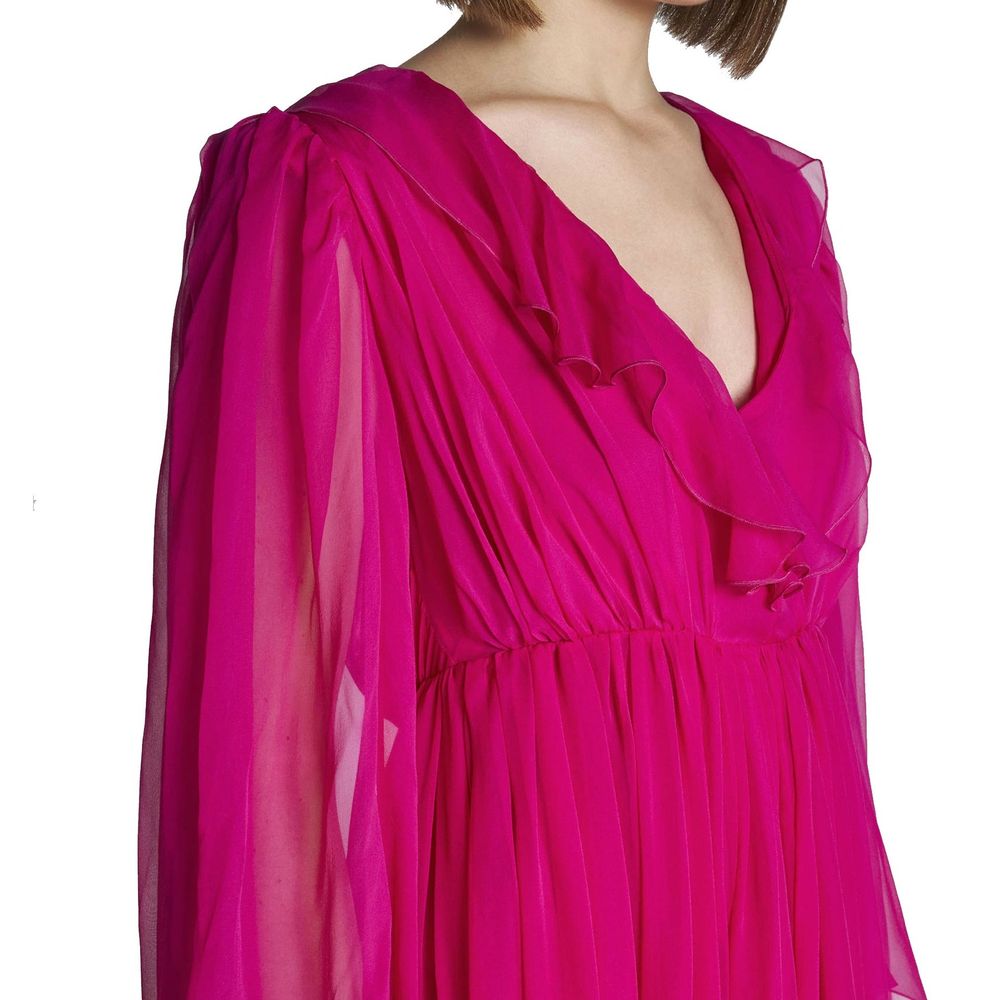 Multicolor Silk Casual Dress - ventzia