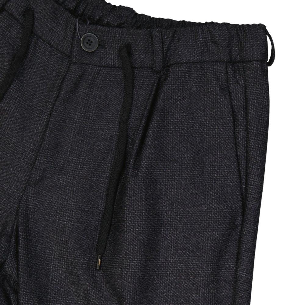 Gray Wool Casual Pants - ventzia